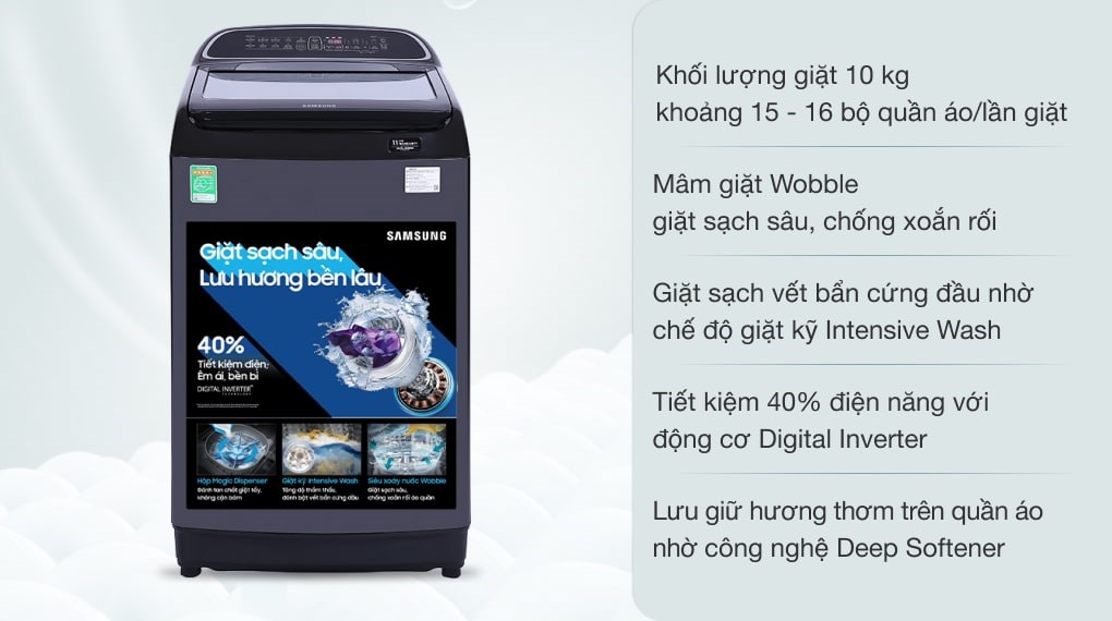 Samsung Inverter 10 Kg WA10T5260BV/SV