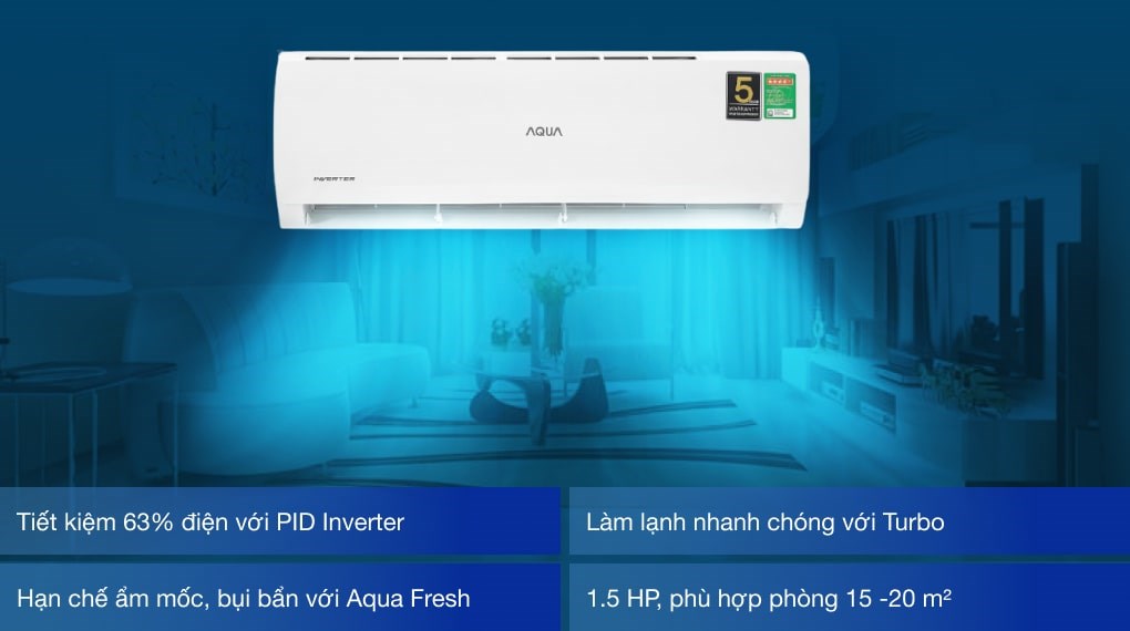 Aqua Inverter 1.5 HP AQA-KCRV13TK