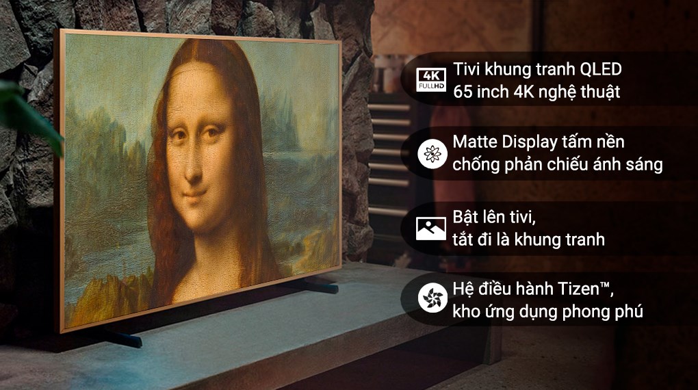 Samsung Smart TV QLED Khung tranh QA65LS03B