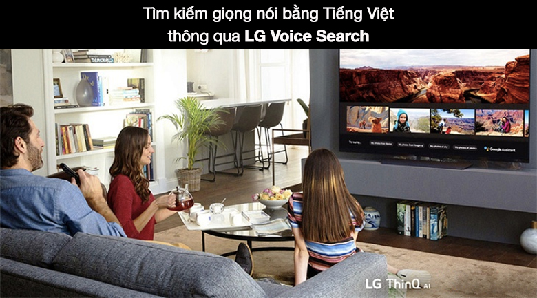 Tivi LED LG 50UP7800PTB - Hỗ trợ tìm kiếm giọng nói tiếng Việt thông qua LG Voice Search