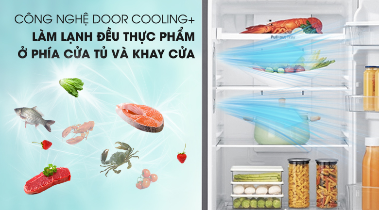 Công nghệ Door Cooling - Tủ lạnh LG Inverter 255 lít GN-D255BL