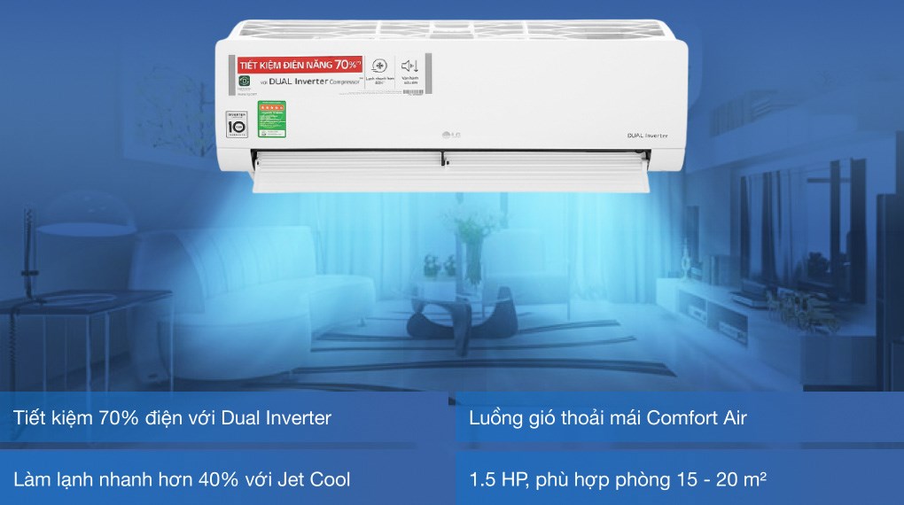 LG Inverter 1.5 HP V13ENH1