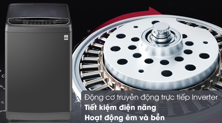 Máy giặt LG Inverter 11 kg TH2111SSAB sử dụng công nghệ Inverter vận hành bền bỉ