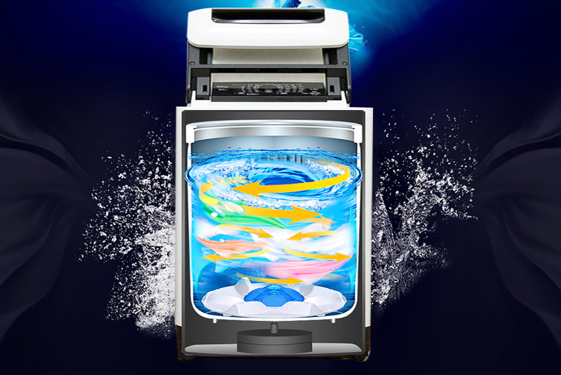 Luồng nước Dancing - Máy giặt Panasonic 9 kg NA-F90A4HRV