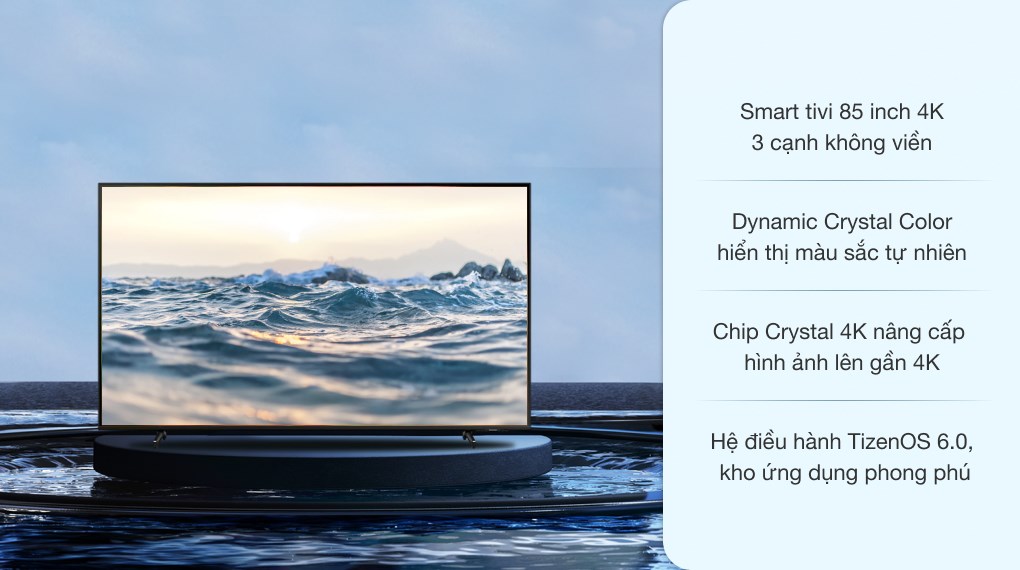 Smart Tivi Samsung 4K Crystal UHD 85 inch UA85AU8000
