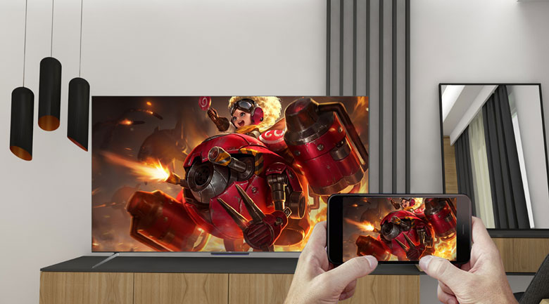 Android Tivi QLED TCL 4K 50 inch 50Q716: Google Cast