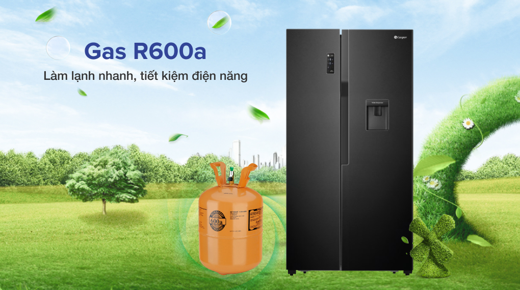 Tủ lạnh Casper Inverter 551 lít RS 575VBW - Gas R600a