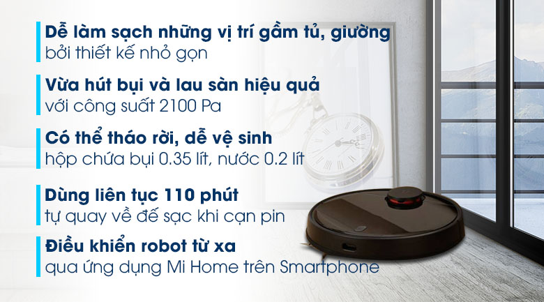Robot hút bụi lau nhà Xiaomi Vacuum Mop Pro SKV4109GL