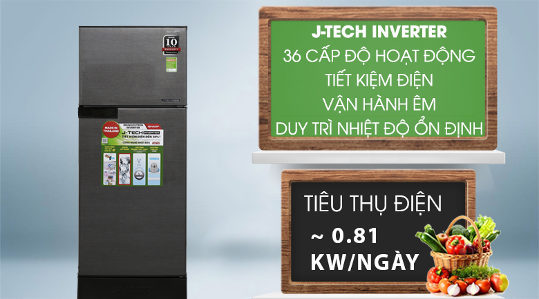 Công nghệ J-Tech Inverter - Tủ lạnh Sharp Inverter 180 lít SJ-X196E-DSS